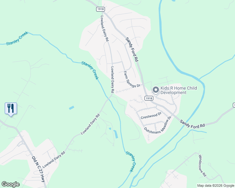 map of restaurants, bars, coffee shops, grocery stores, and more near 141 Brinkley Park Court in Mount Holly
