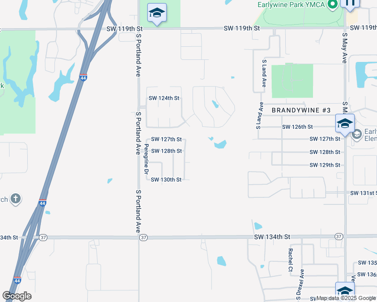 map of restaurants, bars, coffee shops, grocery stores, and more near 12816 Condor Drive in Oklahoma City