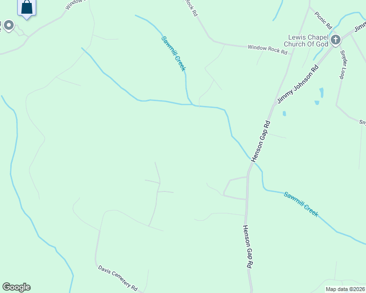 map of restaurants, bars, coffee shops, grocery stores, and more near 1038 Sawmill Creek Road in Dunlap