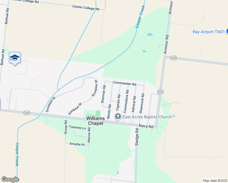 map of restaurants, bars, coffee shops, grocery stores, and more near 7838 Nimitz Rd in Millington