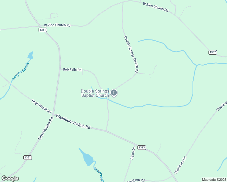 map of restaurants, bars, coffee shops, grocery stores, and more near 1200 Double Springs Church Road in Shelby