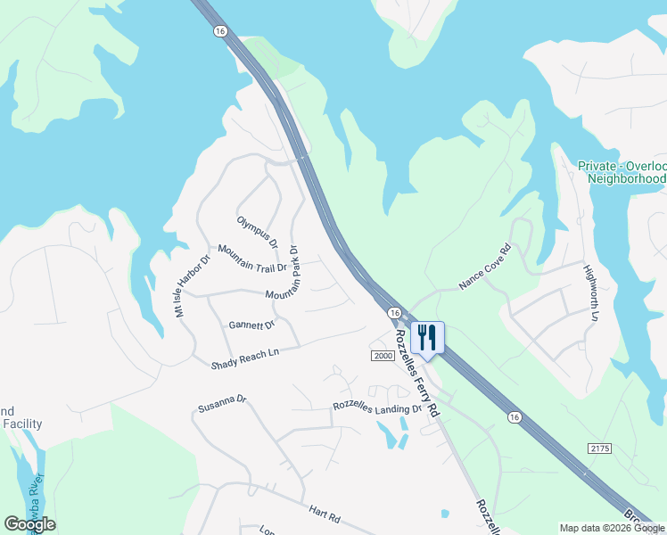 map of restaurants, bars, coffee shops, grocery stores, and more near 11425 Mangla Drive in Charlotte