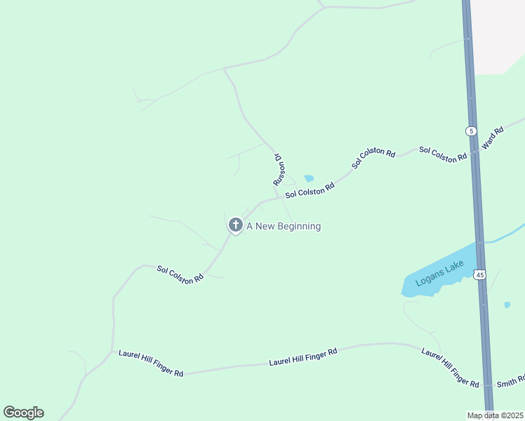 map of restaurants, bars, coffee shops, grocery stores, and more near 854 Russon Drive in Finger