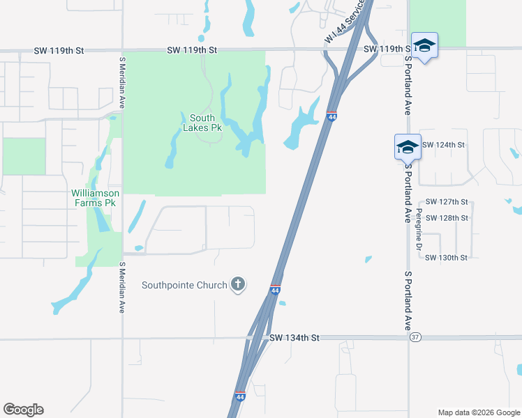 map of restaurants, bars, coffee shops, grocery stores, and more near U.S. Highway 62 in Oklahoma City