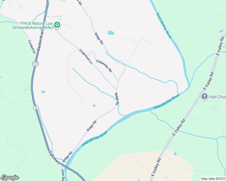 map of restaurants, bars, coffee shops, grocery stores, and more near 19 Dogwood Lane in Dunlap