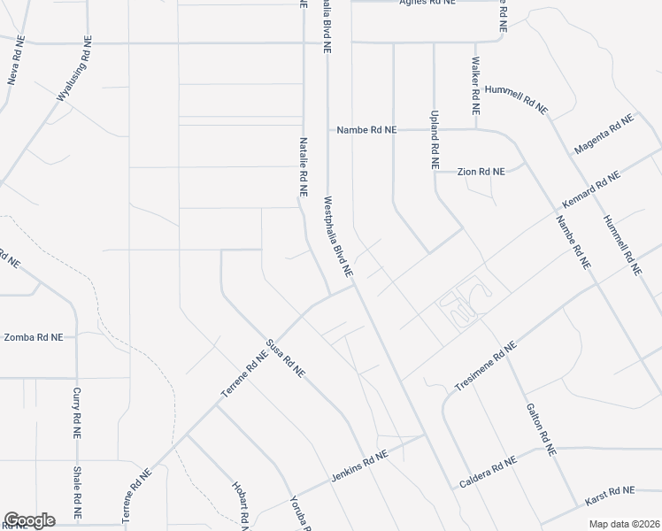 map of restaurants, bars, coffee shops, grocery stores, and more near 4909 Natalie Road Northeast in Rio Rancho