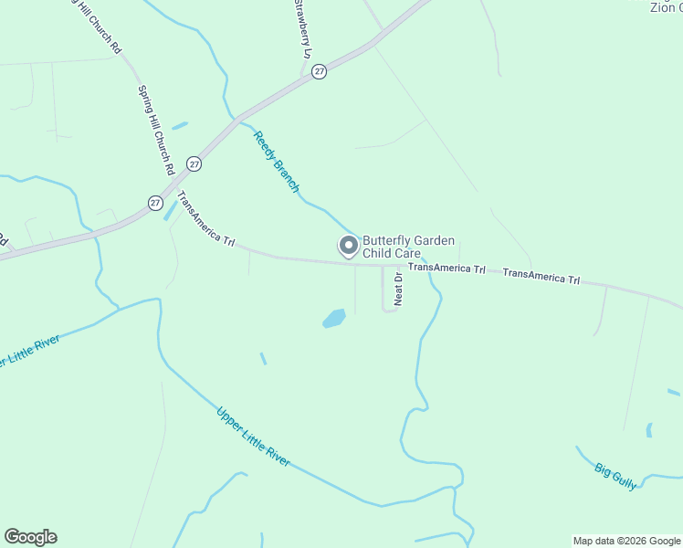 map of restaurants, bars, coffee shops, grocery stores, and more near 530 Clark Road in Lillington