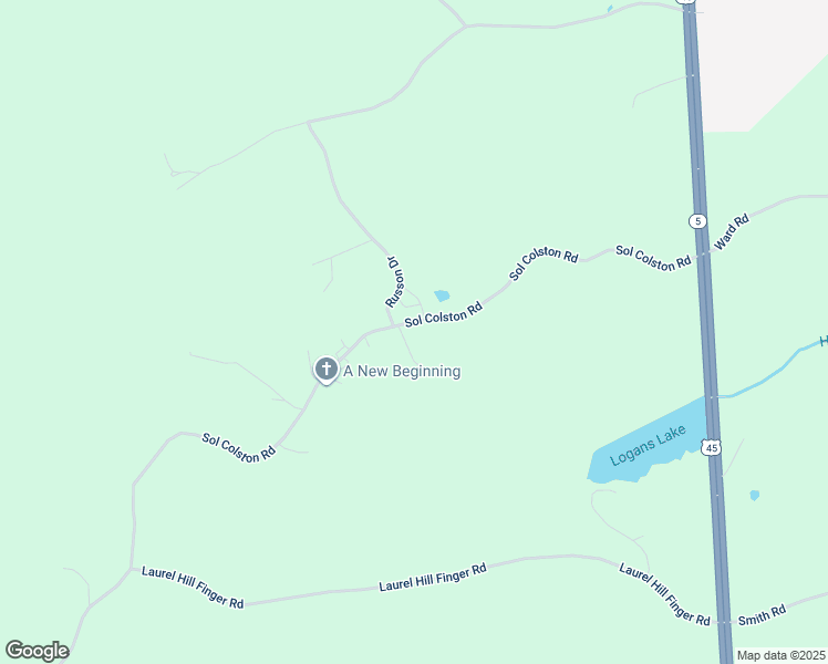 map of restaurants, bars, coffee shops, grocery stores, and more near 688 Sol Colston Road in Finger