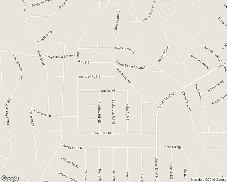 map of restaurants, bars, coffee shops, grocery stores, and more near Saskatoon Road Northeast in Rio Rancho