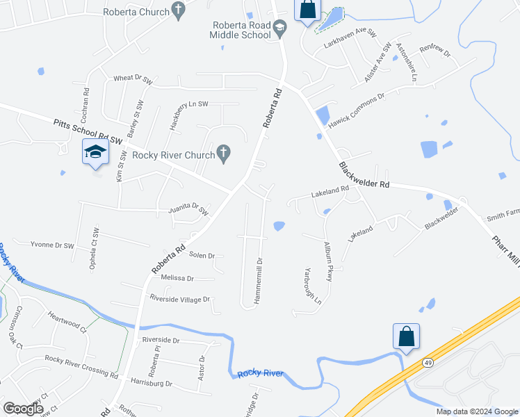 map of restaurants, bars, coffee shops, grocery stores, and more near 5414 Hammermill Drive in Harrisburg