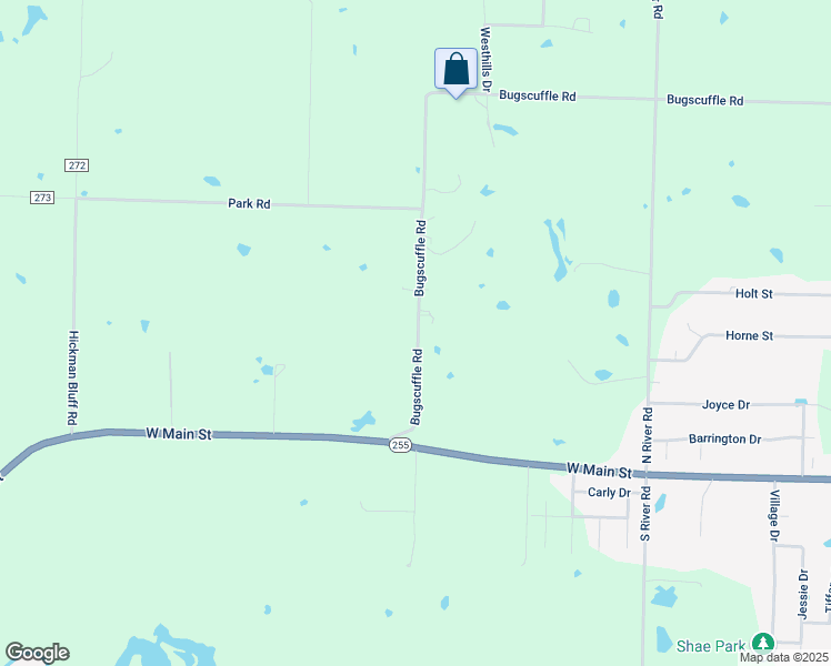 map of restaurants, bars, coffee shops, grocery stores, and more near 1007 Bugscuffle Road in Lavaca