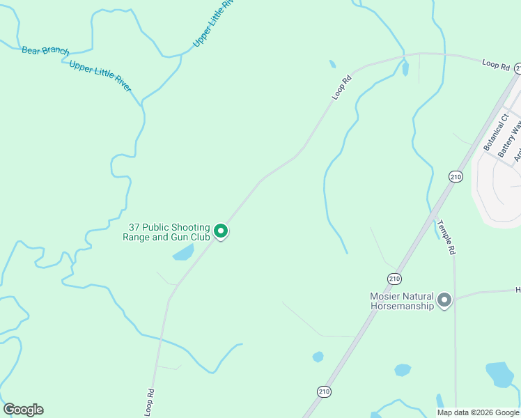 map of restaurants, bars, coffee shops, grocery stores, and more near 1171 Loop Road in Bunnlevel