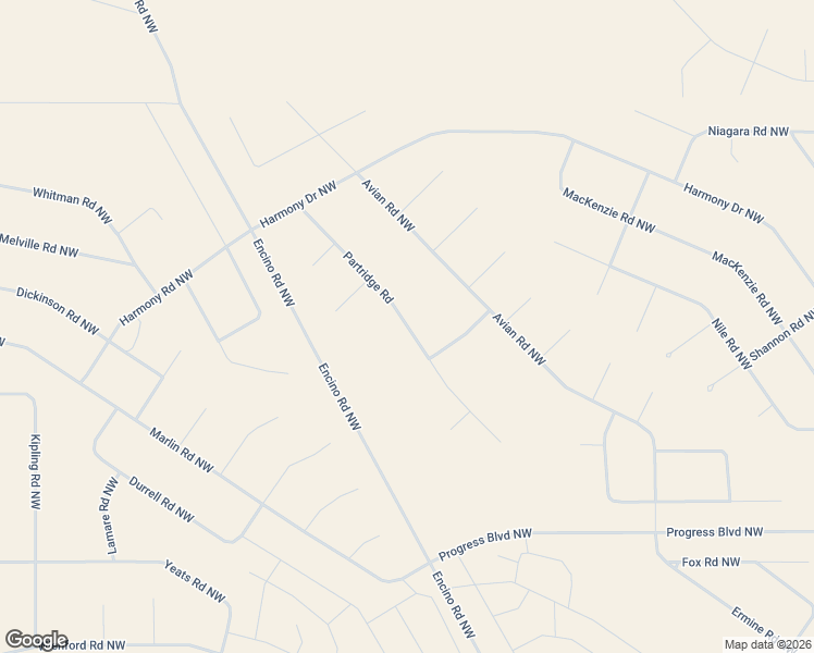 map of restaurants, bars, coffee shops, grocery stores, and more near Partridge Road in Rio Rancho