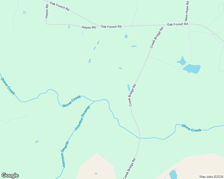 map of restaurants, bars, coffee shops, grocery stores, and more near 440 Creek Bridge Road in Four Oaks