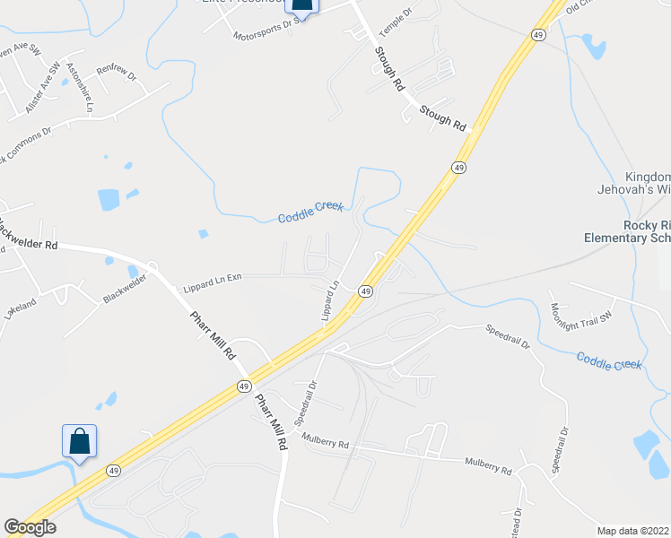 map of restaurants, bars, coffee shops, grocery stores, and more near 5390 Lippard Lane in Harrisburg