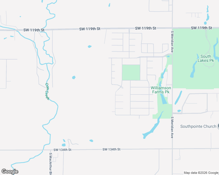 map of restaurants, bars, coffee shops, grocery stores, and more near 5120 Southwest 126th Street in Oklahoma City