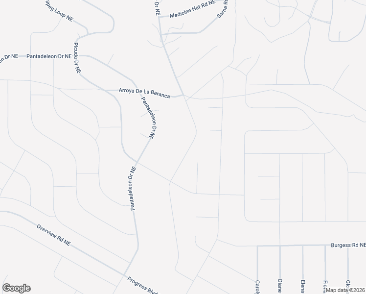 map of restaurants, bars, coffee shops, grocery stores, and more near Solar Drive Northeast in Rio Rancho