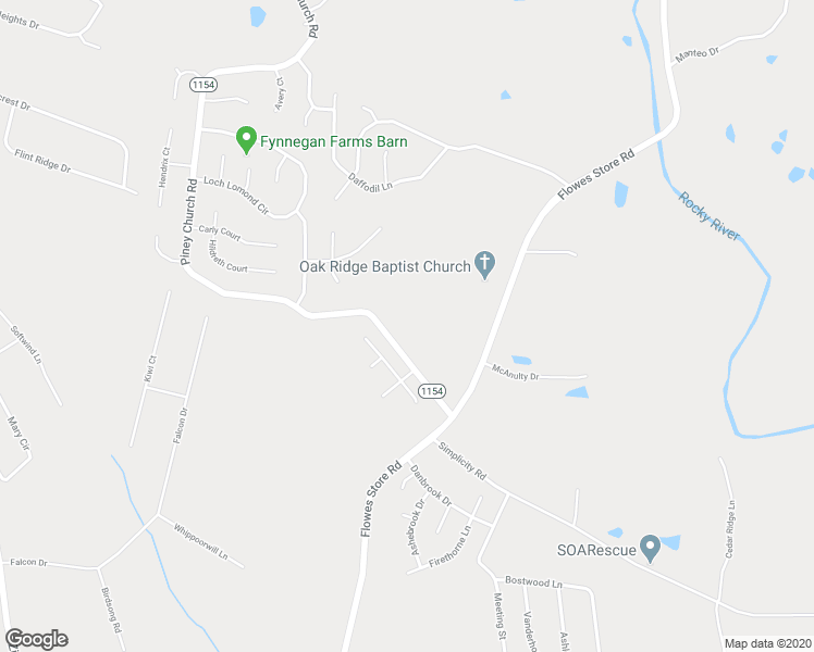 map of restaurants, bars, coffee shops, grocery stores, and more near 5582 Flowes Store Road in Concord