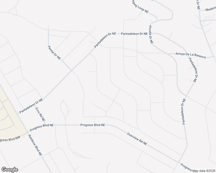 map of restaurants, bars, coffee shops, grocery stores, and more near Staci Road Northeast in Rio Rancho