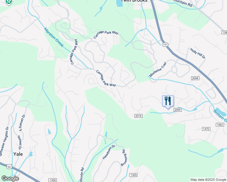 map of restaurants, bars, coffee shops, grocery stores, and more near 113 Carriage Walk Lane in Hendersonville