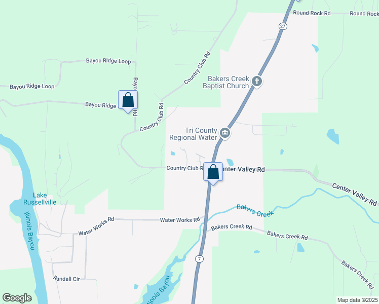 map of restaurants, bars, coffee shops, grocery stores, and more near 76 Riviera Cove in Russellville