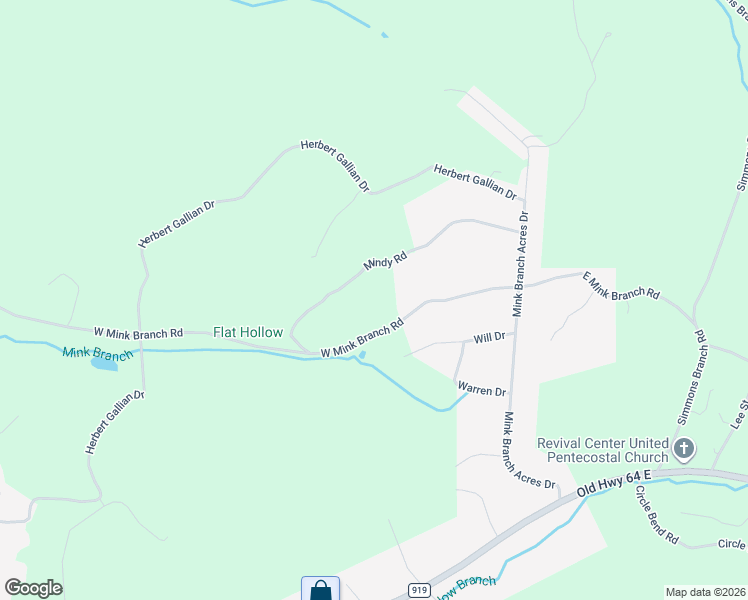 map of restaurants, bars, coffee shops, grocery stores, and more near 1135 West Mink Branch Road in Waynesboro