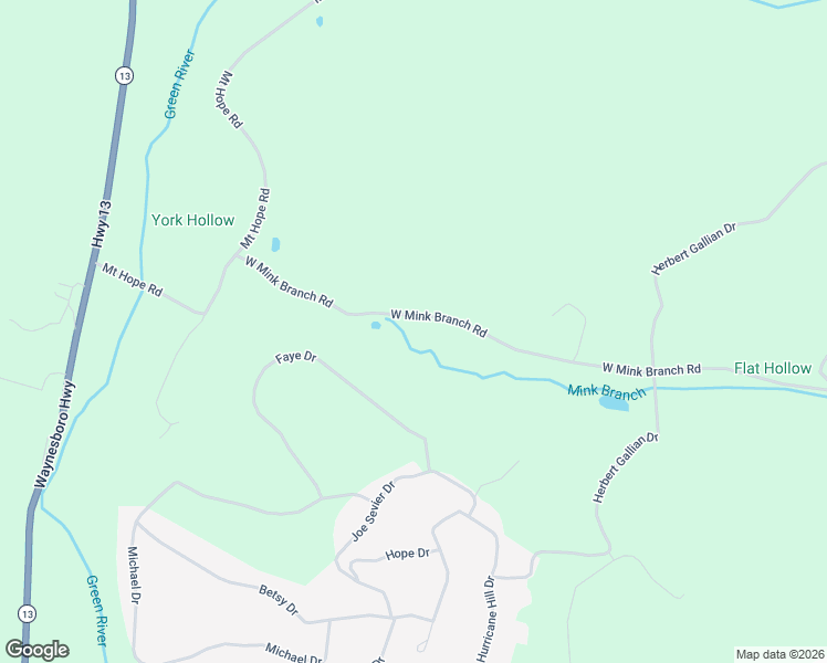 map of restaurants, bars, coffee shops, grocery stores, and more near 772 West Mink Branch Road in Waynesboro