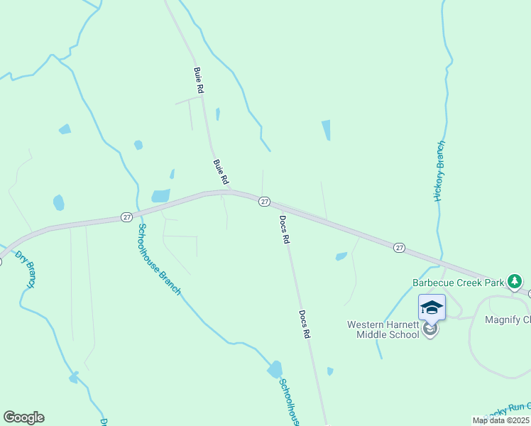 map of restaurants, bars, coffee shops, grocery stores, and more near 11755 North Carolina 27 in Lillington
