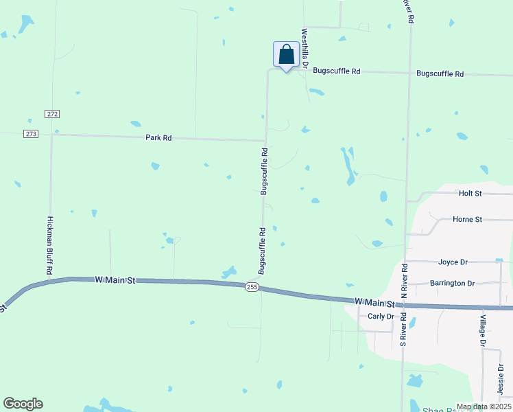 map of restaurants, bars, coffee shops, grocery stores, and more near 1007 Bugscuffle Road in Lavaca