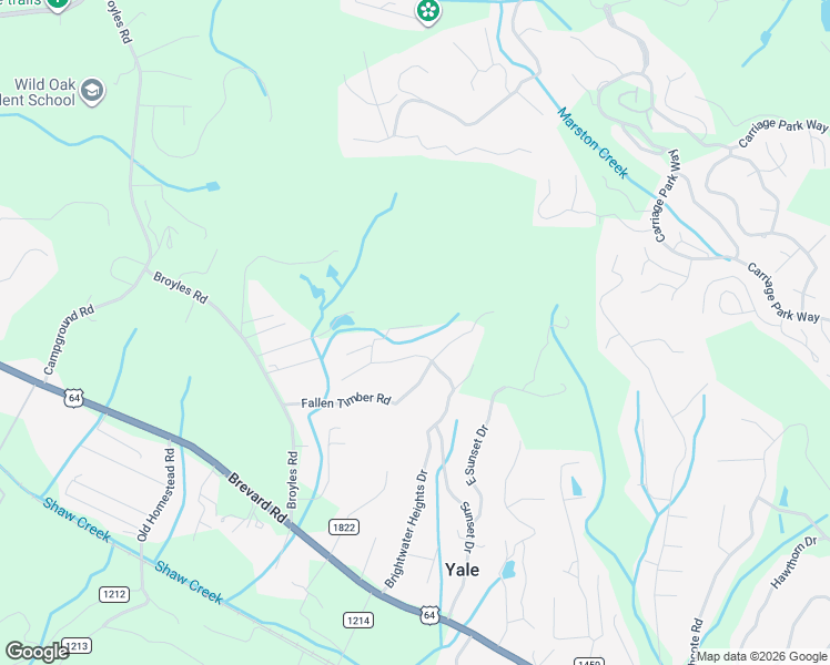 map of restaurants, bars, coffee shops, grocery stores, and more near 311 Joyful Drive in Hendersonville