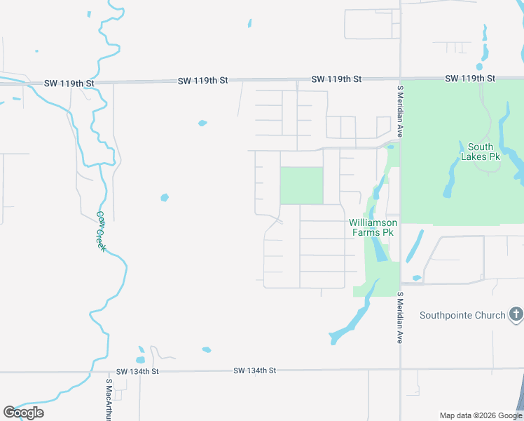 map of restaurants, bars, coffee shops, grocery stores, and more near 5120 Southwest 126th Street in Oklahoma City