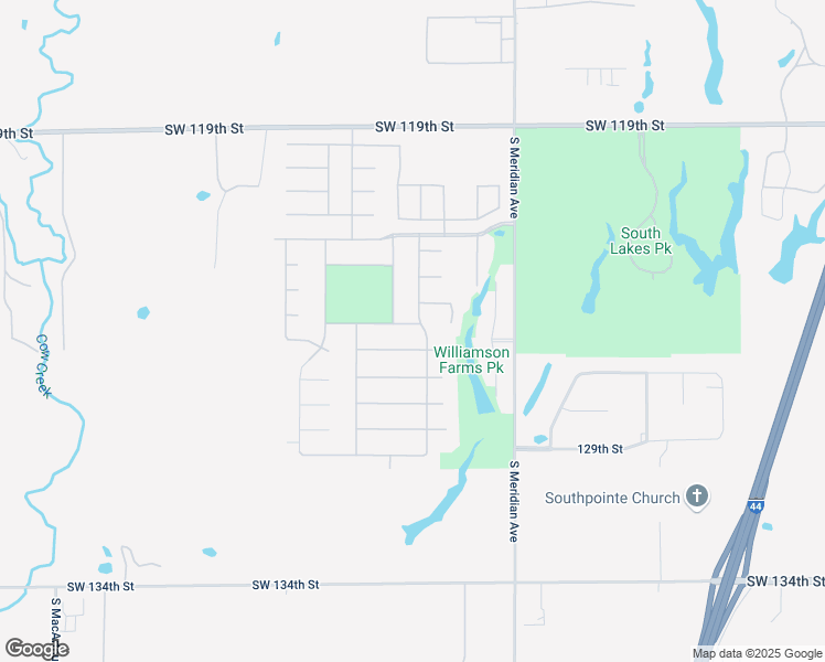 map of restaurants, bars, coffee shops, grocery stores, and more near 4804 Southwest 126th Terrace in Oklahoma City