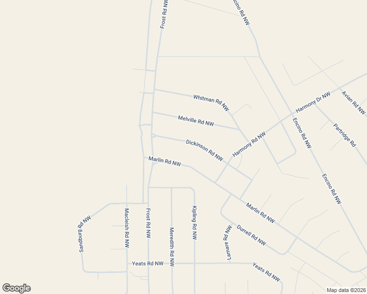 map of restaurants, bars, coffee shops, grocery stores, and more near Dickinson Road Northwest in Rio Rancho