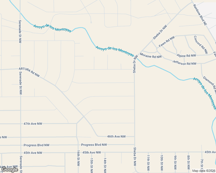 map of restaurants, bars, coffee shops, grocery stores, and more near 49th Avenue Northwest in Rio Rancho
