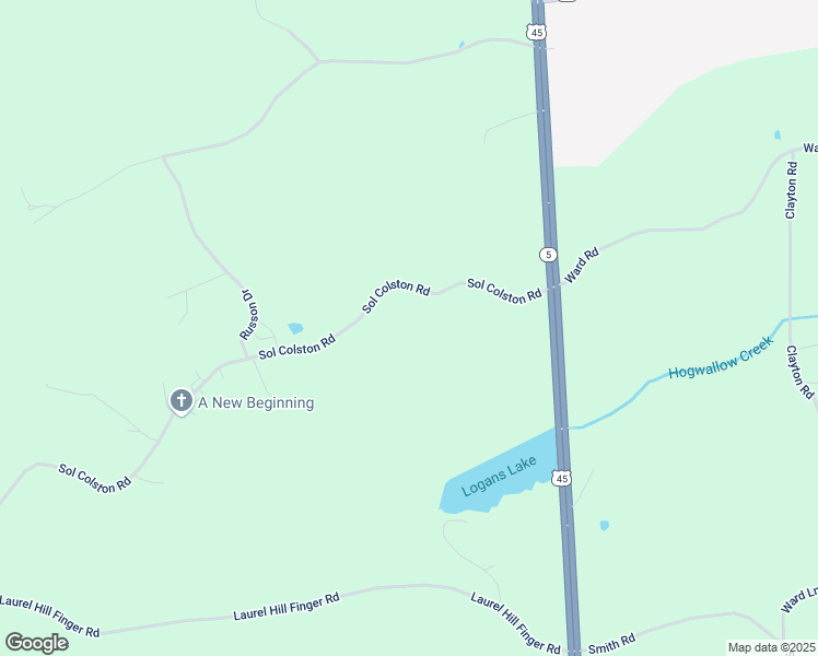 map of restaurants, bars, coffee shops, grocery stores, and more near 422 Russon Drive in Finger