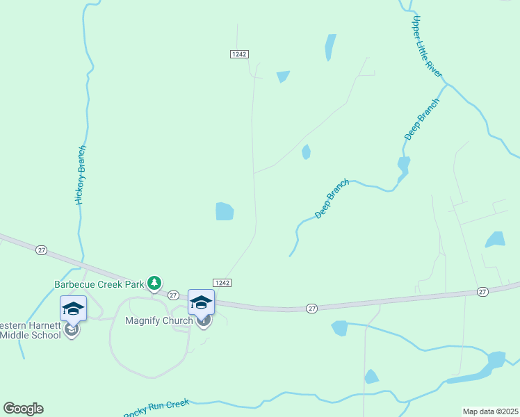 map of restaurants, bars, coffee shops, grocery stores, and more near 382 Buchanan Road in Lillington
