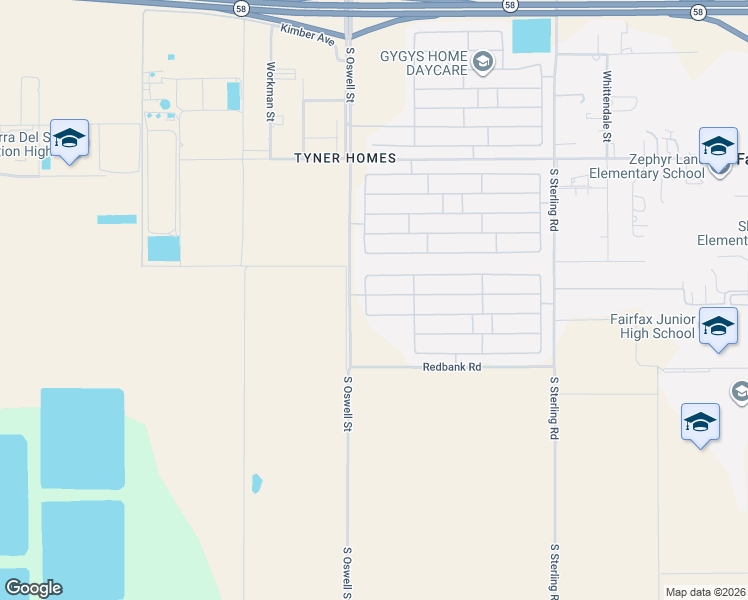 map of restaurants, bars, coffee shops, grocery stores, and more near 5004 Ciudad Nuevo Drive in Bakersfield