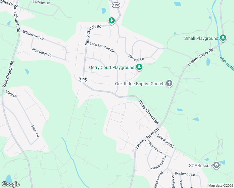 map of restaurants, bars, coffee shops, grocery stores, and more near 1606 Piney Church Road in Concord