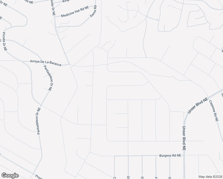map of restaurants, bars, coffee shops, grocery stores, and more near Jaipur Road Northeast in Rio Rancho