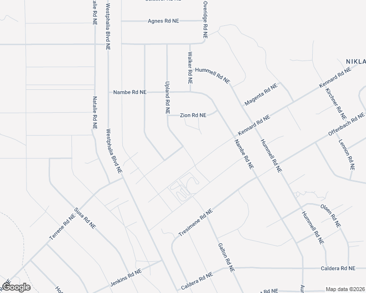 map of restaurants, bars, coffee shops, grocery stores, and more near Magenta Road Northeast in Rio Rancho