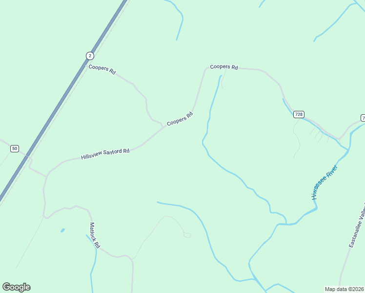 map of restaurants, bars, coffee shops, grocery stores, and more near 232 County Road 728 in Riceville