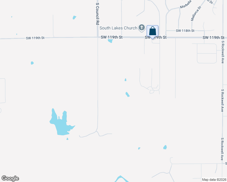 map of restaurants, bars, coffee shops, grocery stores, and more near 12359-12511 South Council Road in Oklahoma City