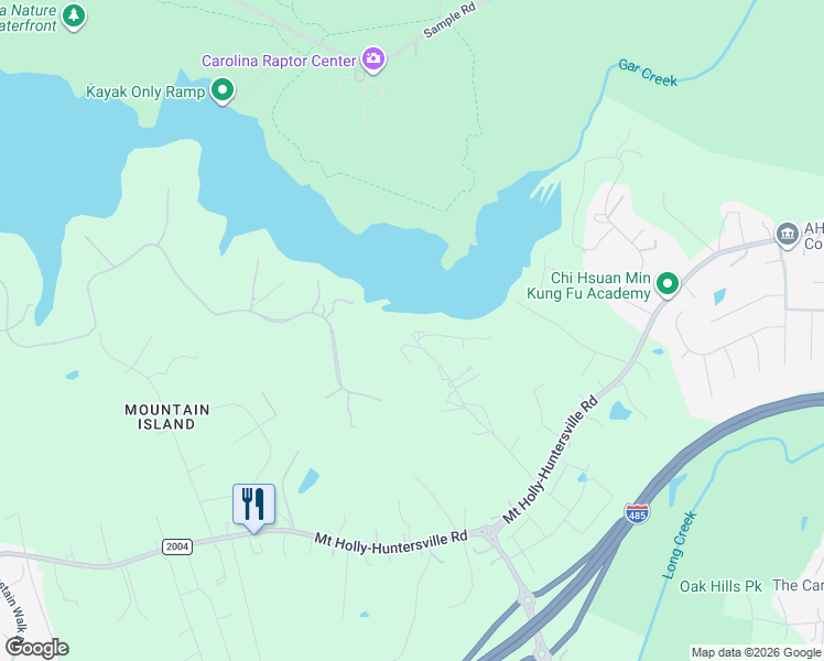 map of restaurants, bars, coffee shops, grocery stores, and more near 6226 Glenn Teague Road in Charlotte