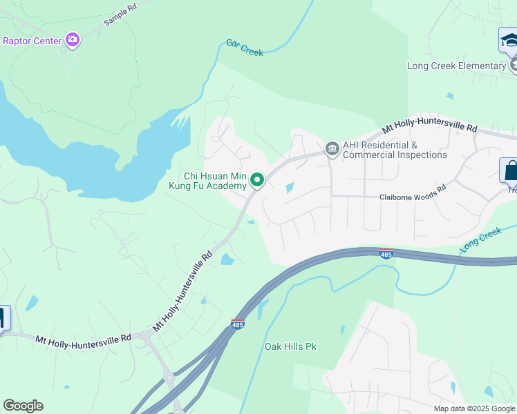 map of restaurants, bars, coffee shops, grocery stores, and more near 6734 Chieftain Drive in Charlotte