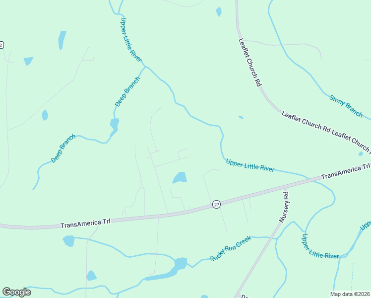map of restaurants, bars, coffee shops, grocery stores, and more near 41 Greenoak Trail in Lillington