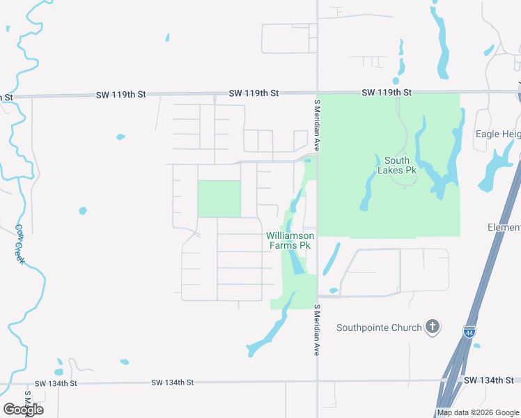 map of restaurants, bars, coffee shops, grocery stores, and more near 4709 Southwest 126th Place in Oklahoma City