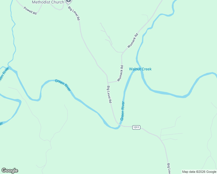 map of restaurants, bars, coffee shops, grocery stores, and more near 285 Big Level Road in Mill Spring