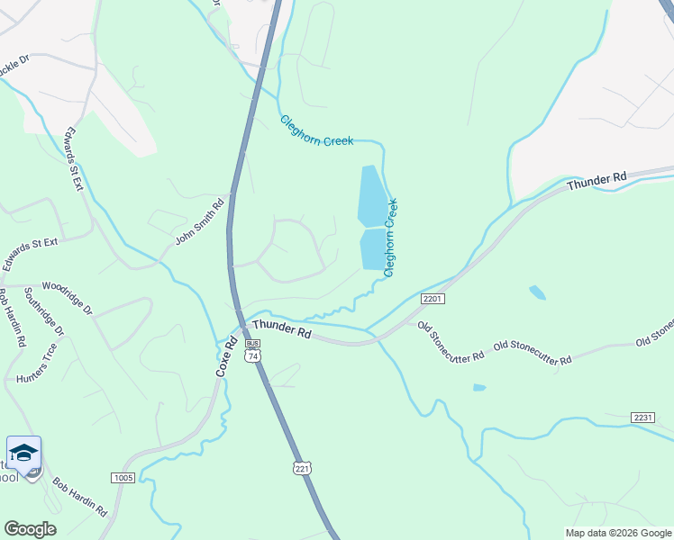 map of restaurants, bars, coffee shops, grocery stores, and more near 108 Jordan Lane in Rutherfordton