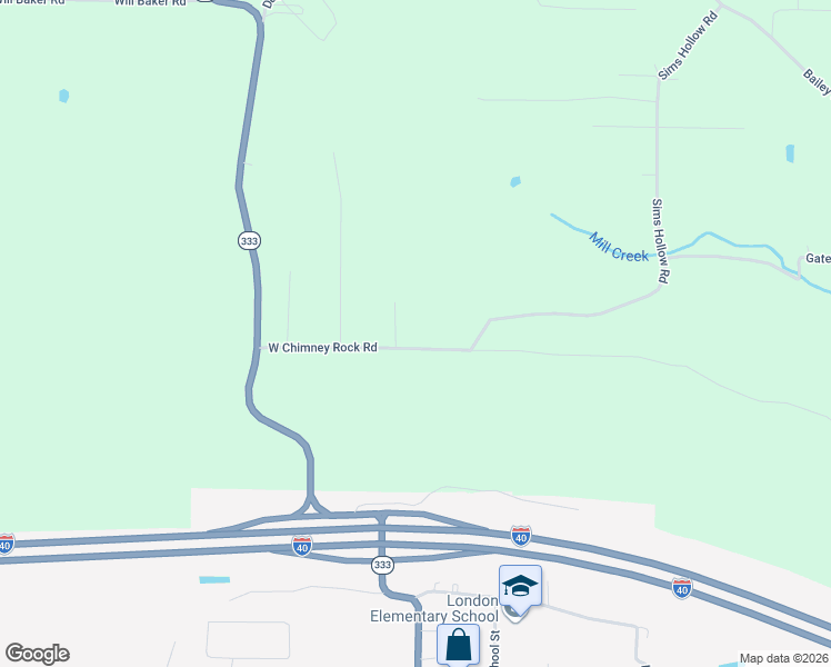 map of restaurants, bars, coffee shops, grocery stores, and more near 4090 West Chimney Rock Road in London