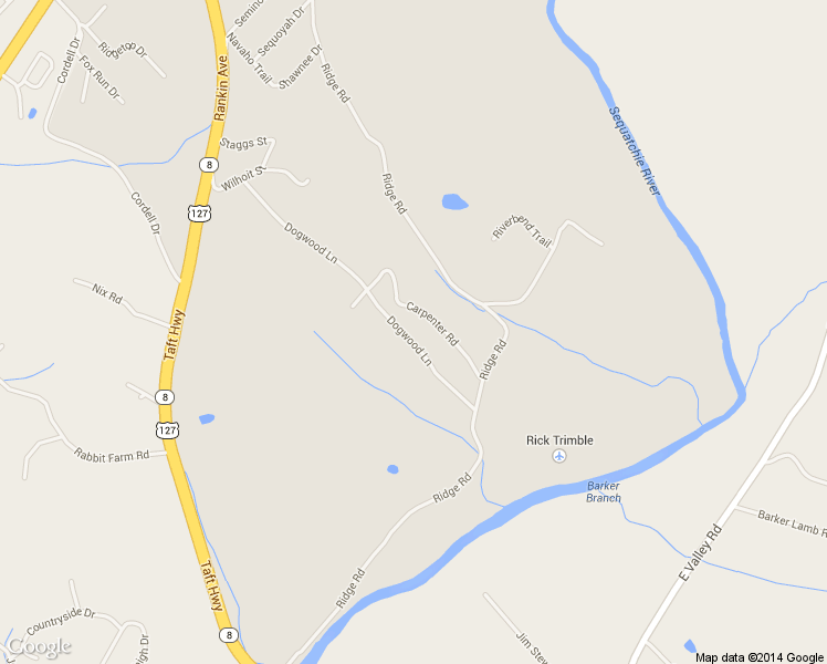 map of restaurants, bars, coffee shops, grocery stores, and more near 240 Dogwood Ln in Dunlap